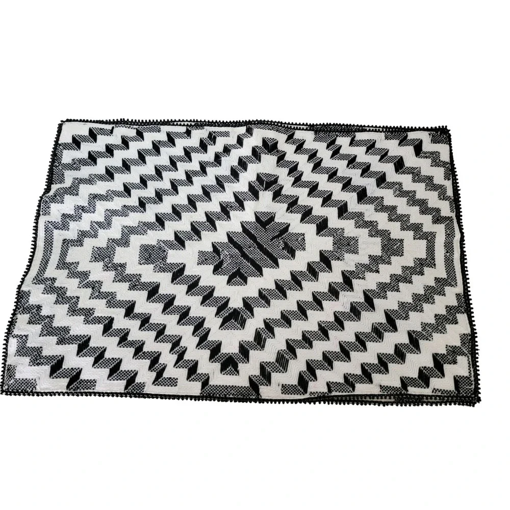 Ignite Lot of 2 Optical‎ Illusion Throw Pillow Covers Black White 16x24 NEW